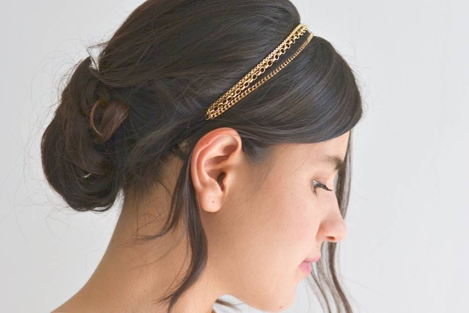 Headband triple chaine