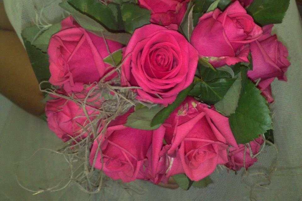 Bouquet rond rose