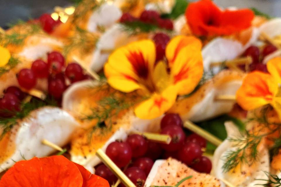 Pièce coktail au saumon