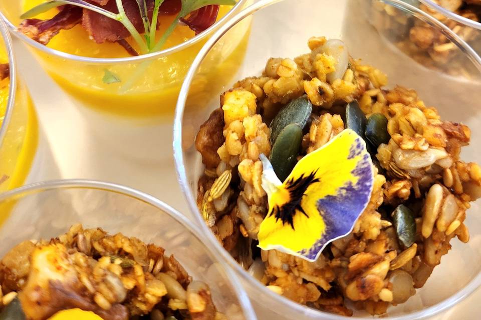 Mini verrine fromage, mangue
