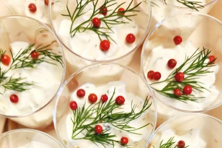 Mini-verrine de saumon