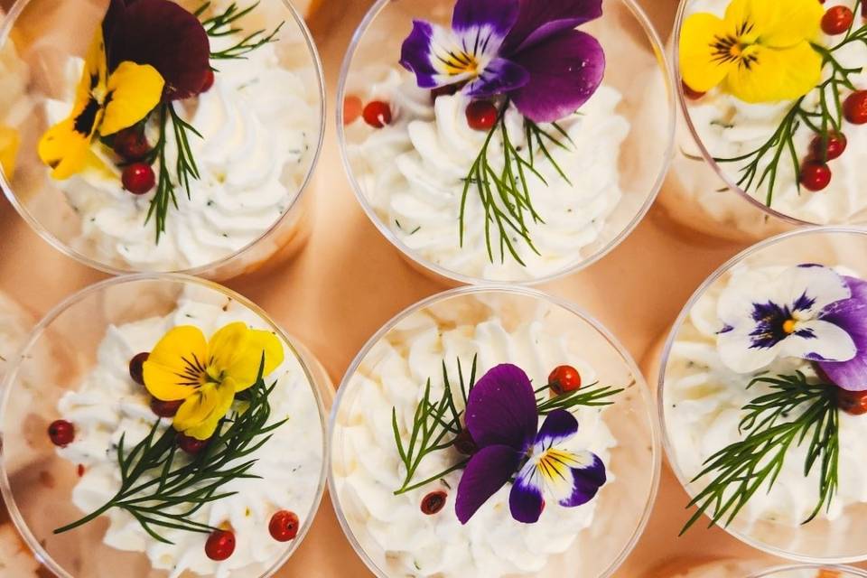 Mini-verrine saumon