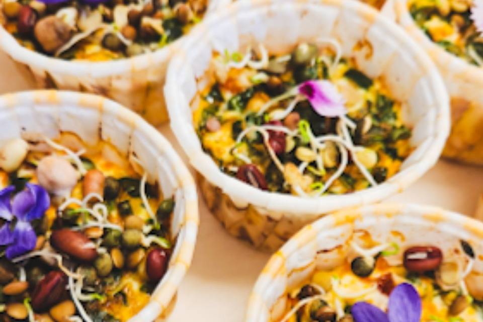Petit flan chorizo et épinards