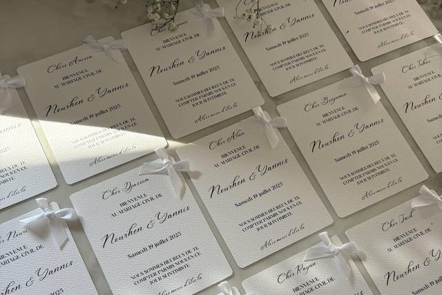 Cartes de bienvenue