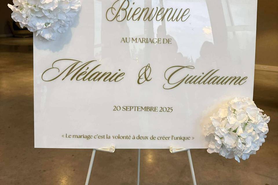Panneau de bienvenue
