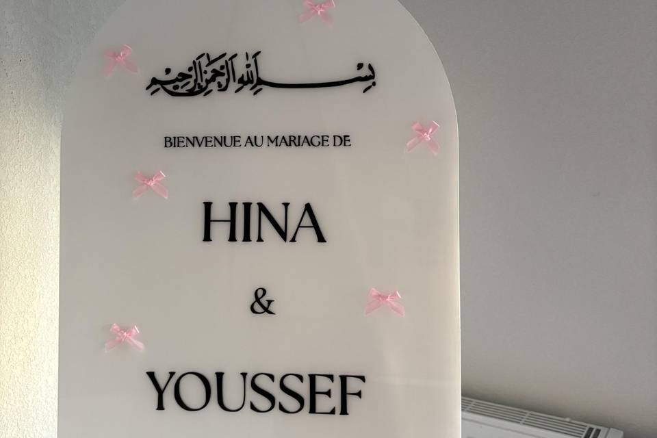 Panneau de bienvenue