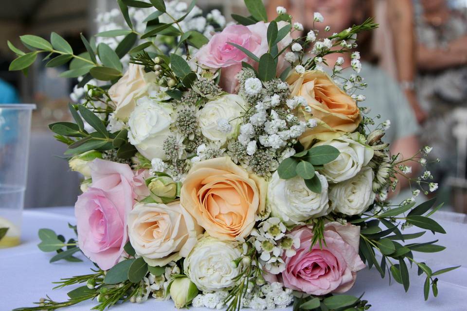 Bouquet de mariée rond