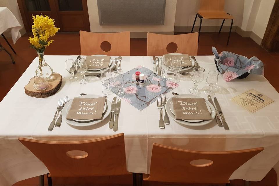 Table décorée