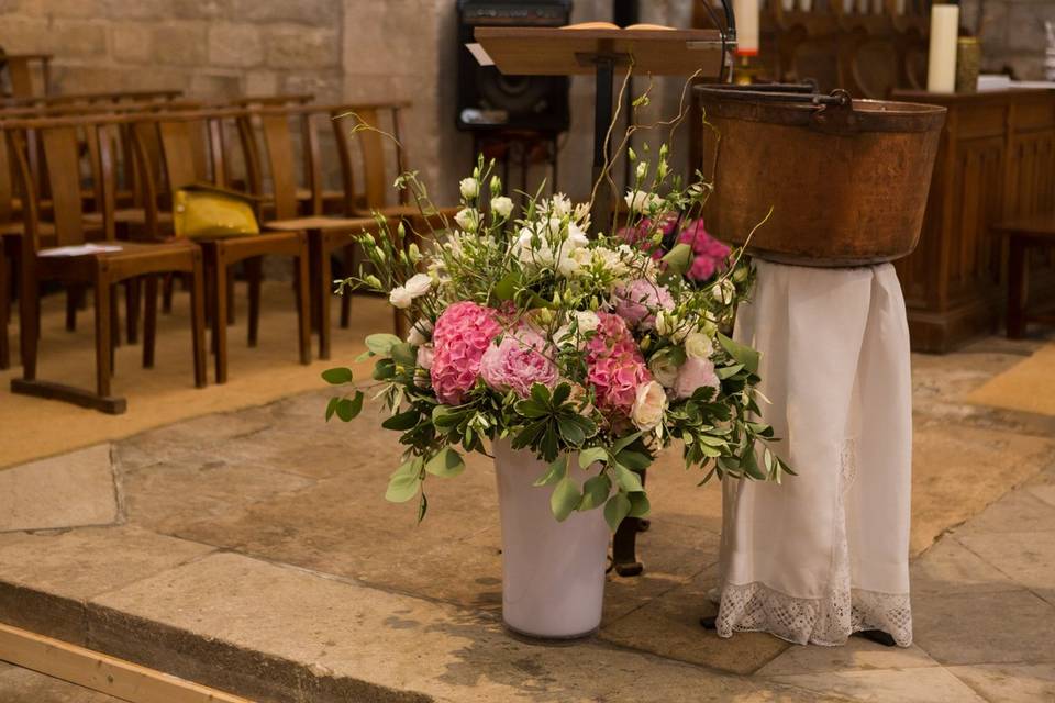 Bouquet d'église pupitre