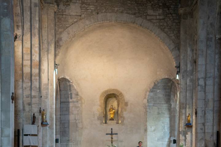 Décor floral église