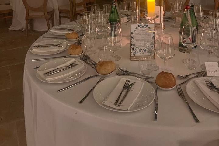 Décor centre table retombant