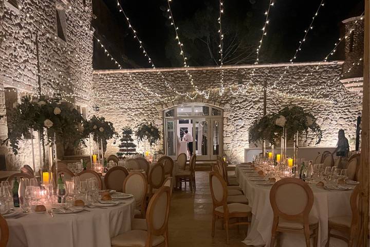 Décor centre table retombant