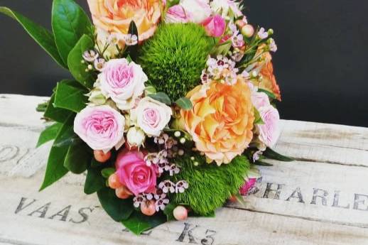 Bouquet mariée pastel