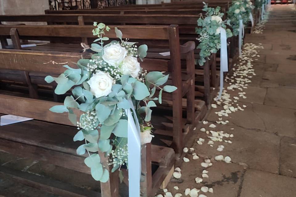 Décor floral église
