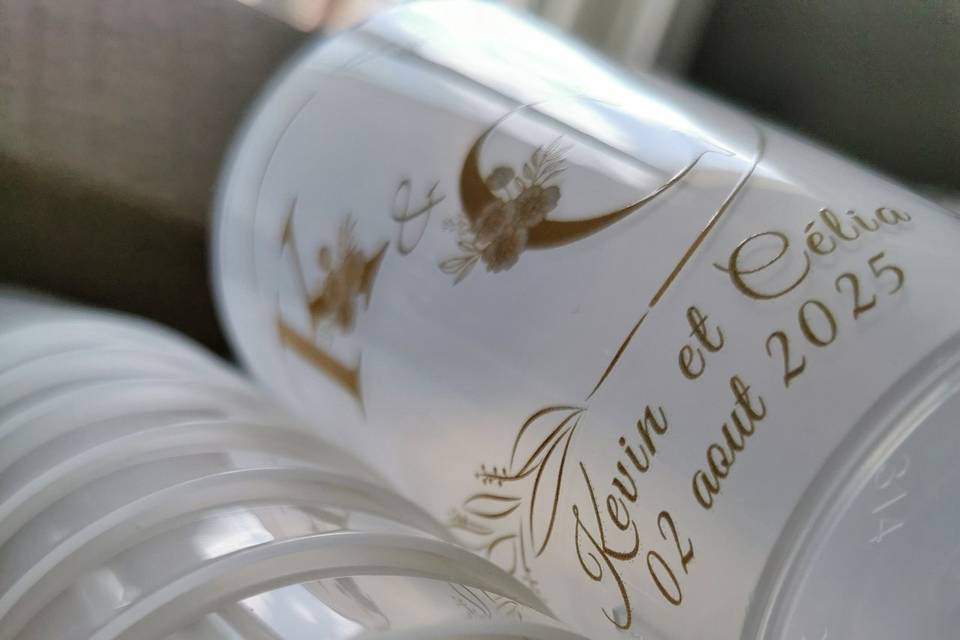 Gobelets de mariage