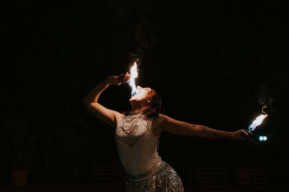 Fire eating