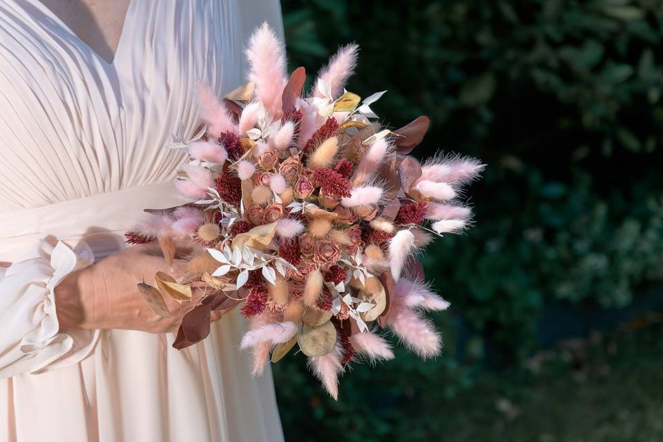 Bouquet de fleurs séchées