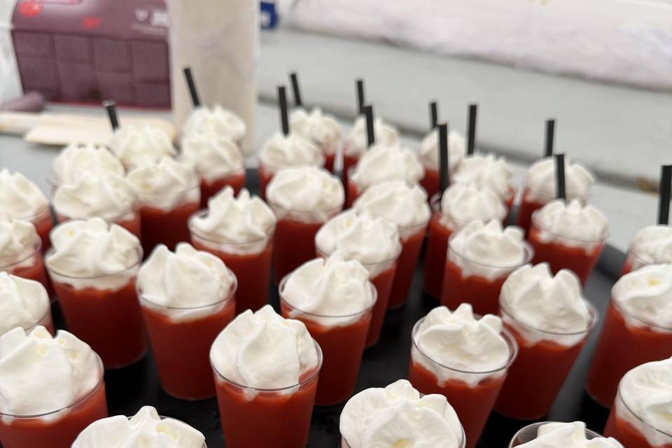 Gaspuccino tomates fraises