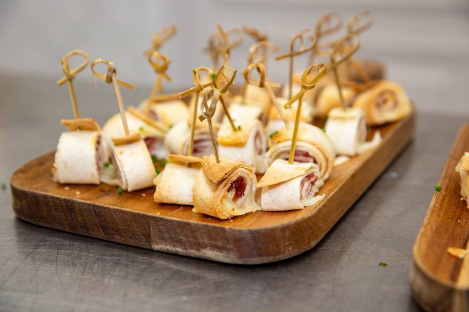 tartines de pain grillé garnies
