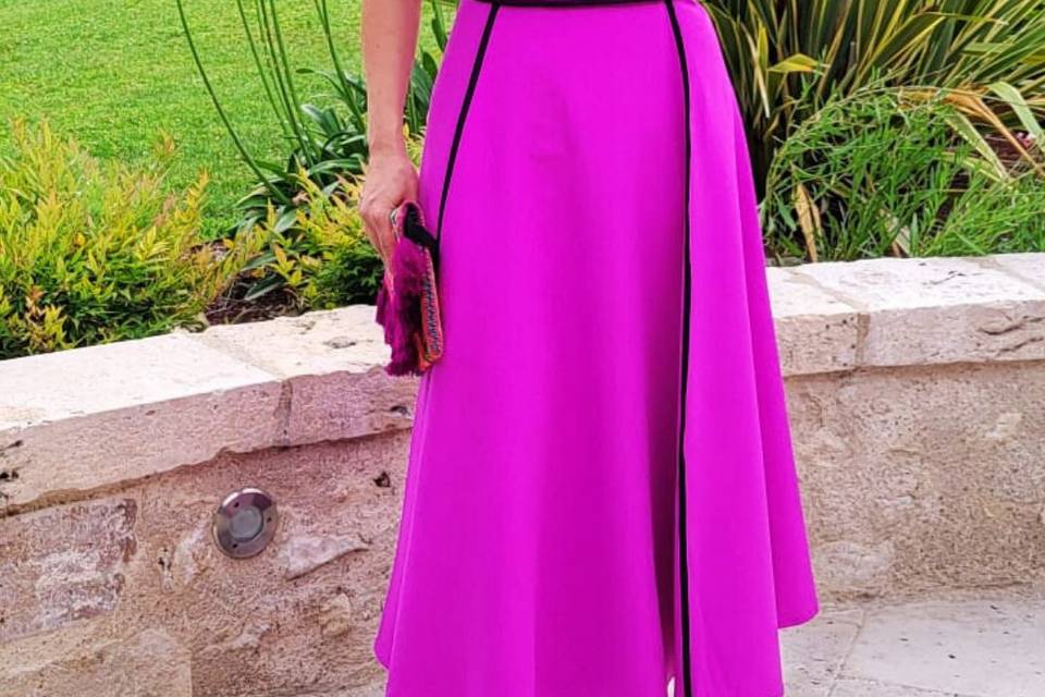 Robe Fuchsia Pise
