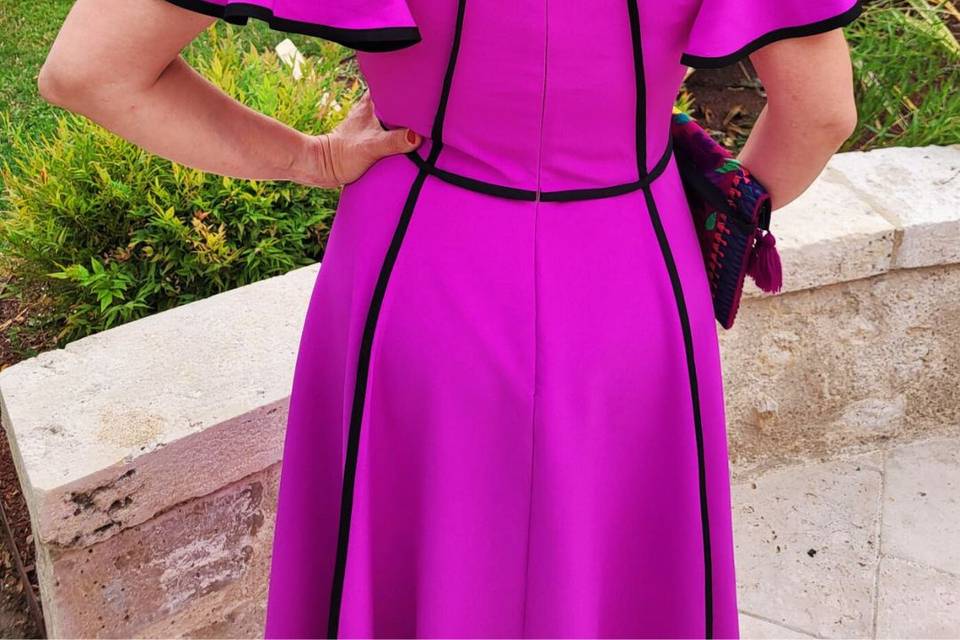 Robe Fuchsia Pise