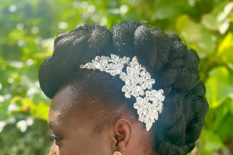 Coiffure mariée élégant