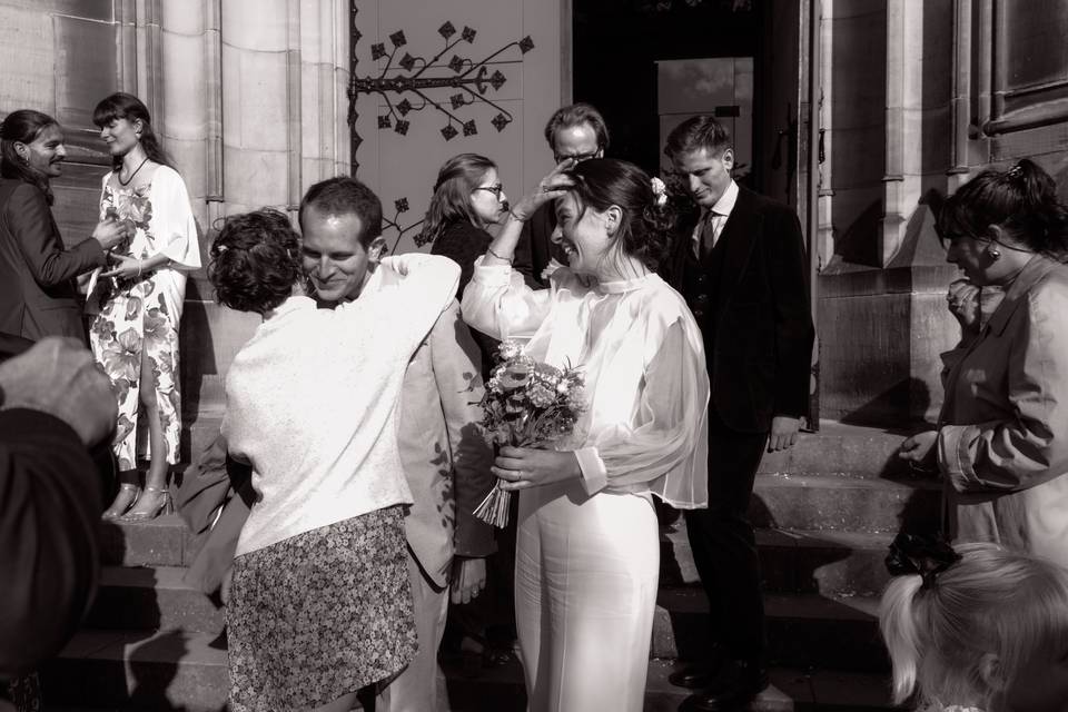 Sortie de l'église
