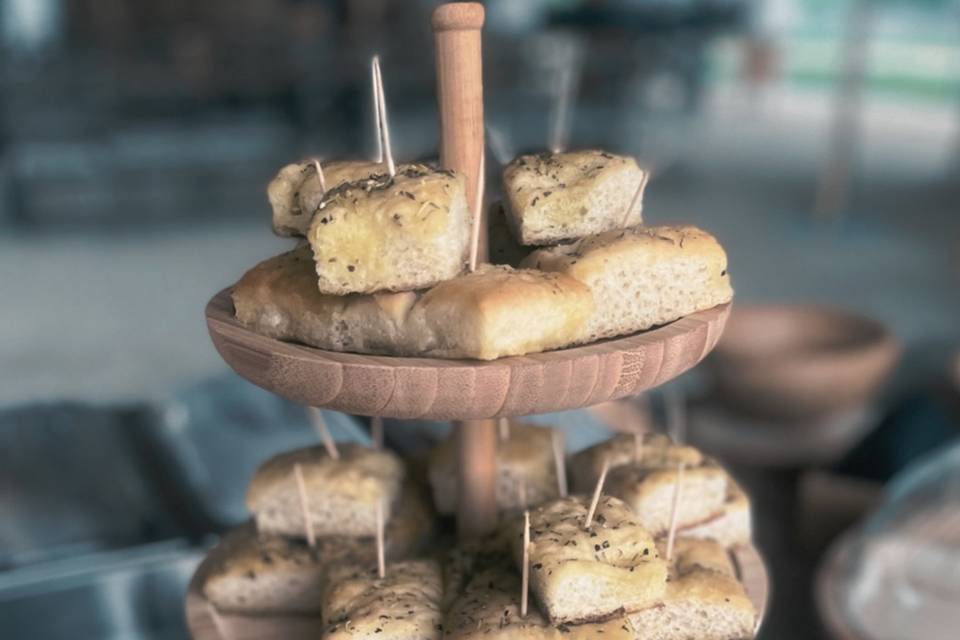 Focaccia provençal en apéritif