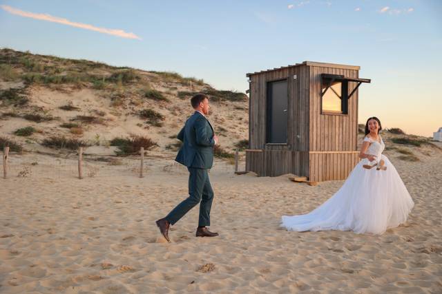 Photo mariés Cap Ferret