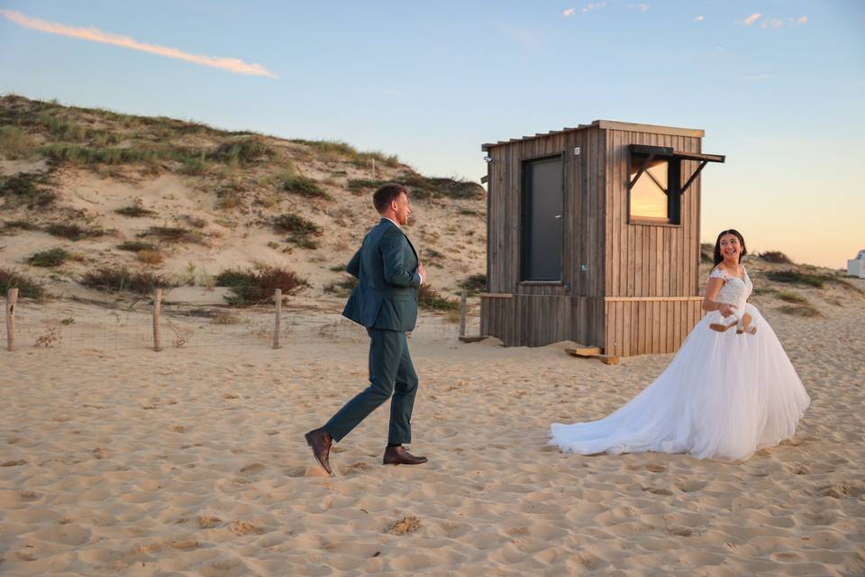 Photo mariés Cap Ferret