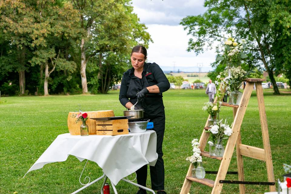 Buffet en plein air