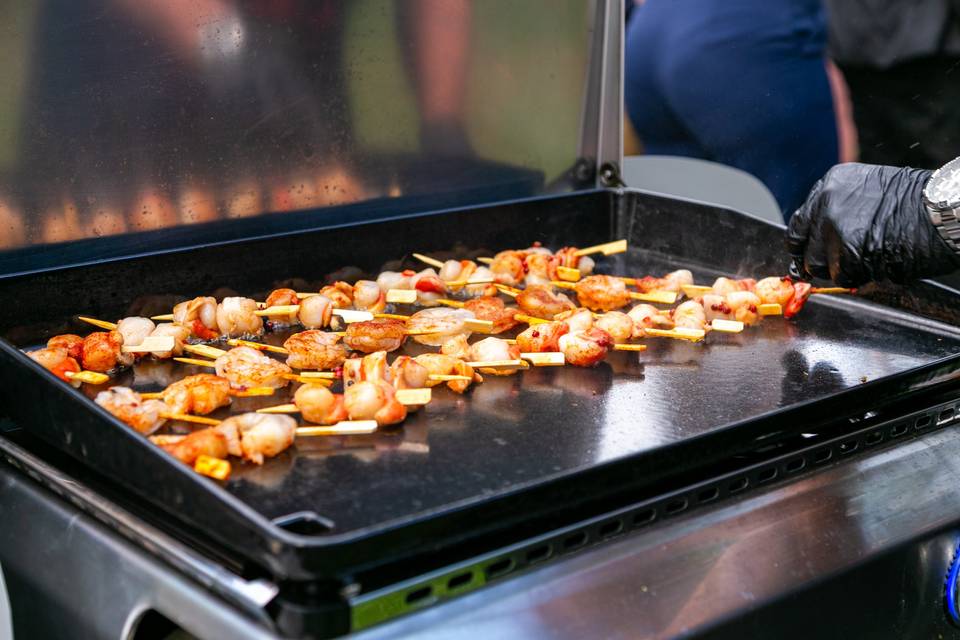Grillades de brochettes