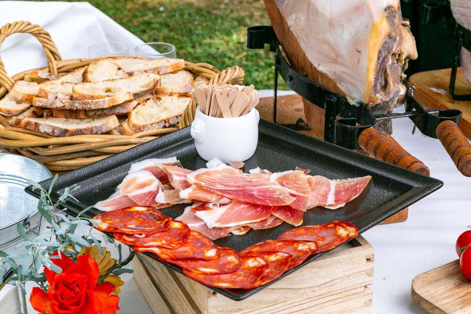 Présentation de charcuterie