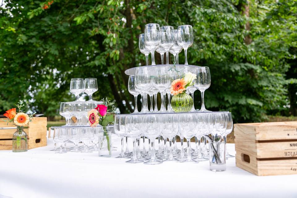 Pyramide de verres