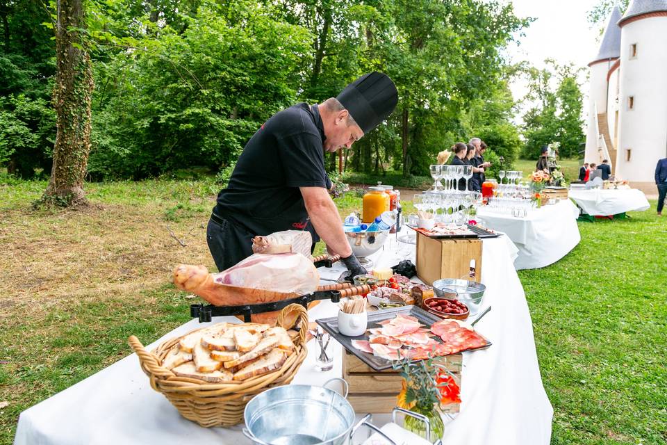 Buffet en plein air