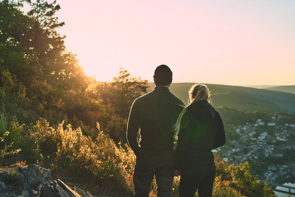 Séance de couple en nature