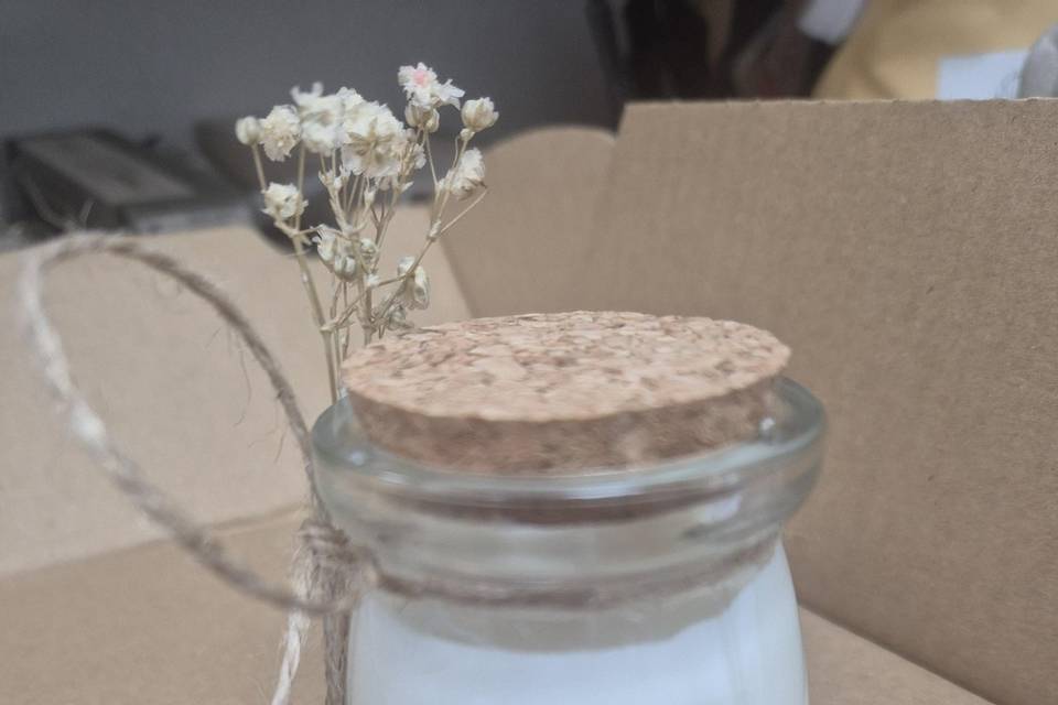 Bougie crée par Camille