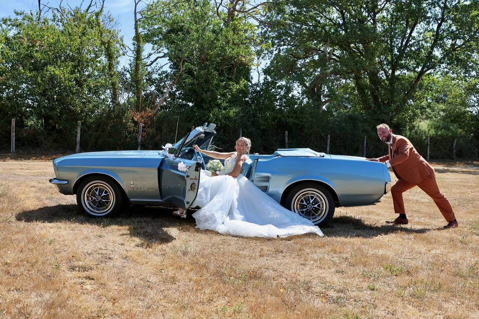 Mariage en Mustang 67