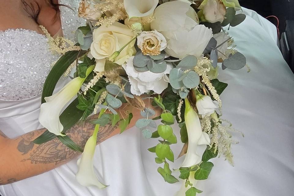 Bouquet de mariee cascade