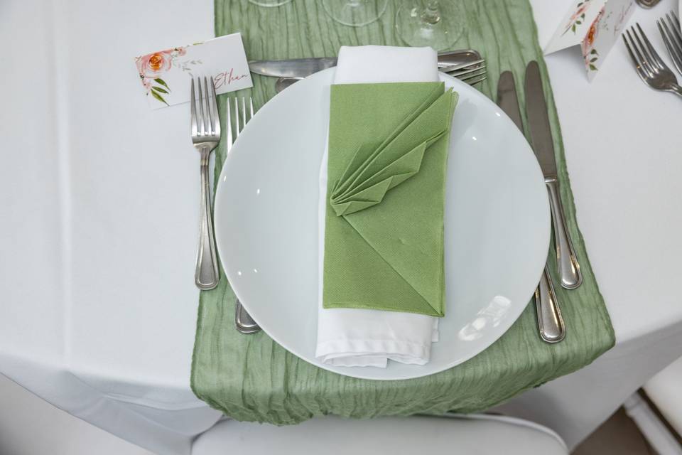 Décoration Table Verte