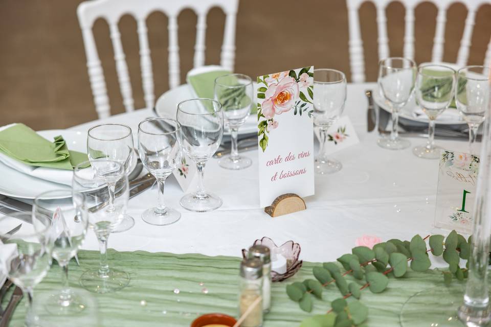 Tables de Réception