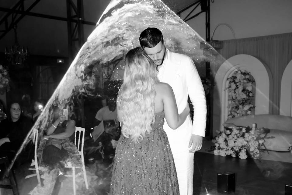 Laser bleu paillettes