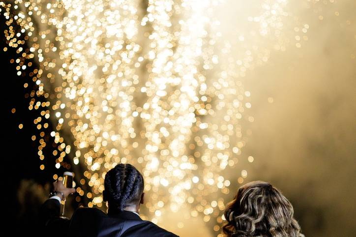 Feu d'artifice de nuit