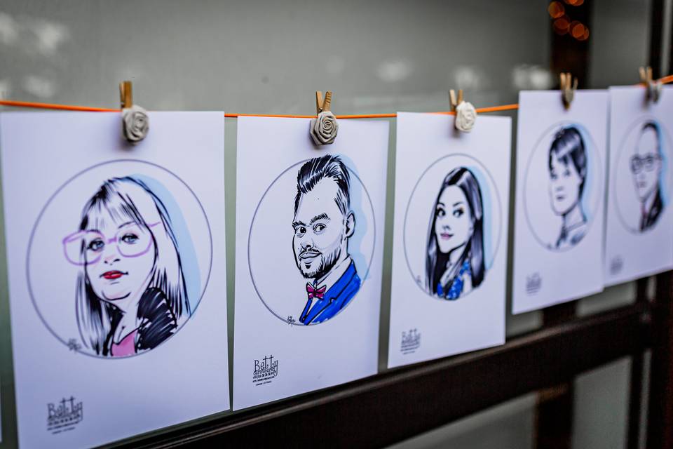Portraits caricatures invités