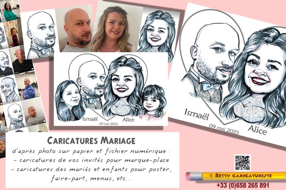 Caricatures d'après photo