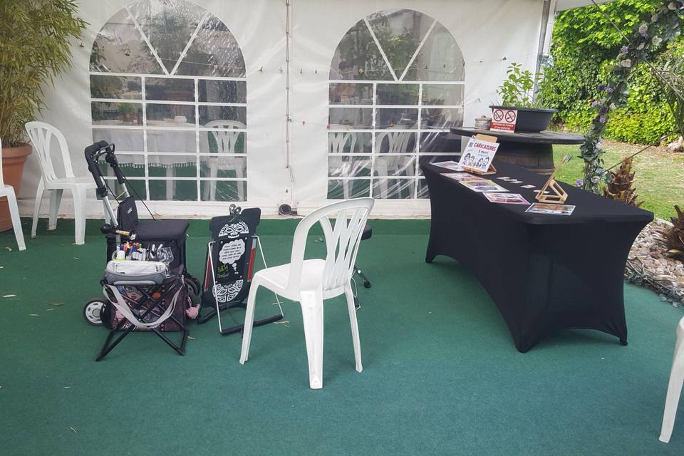 Installation type du stand