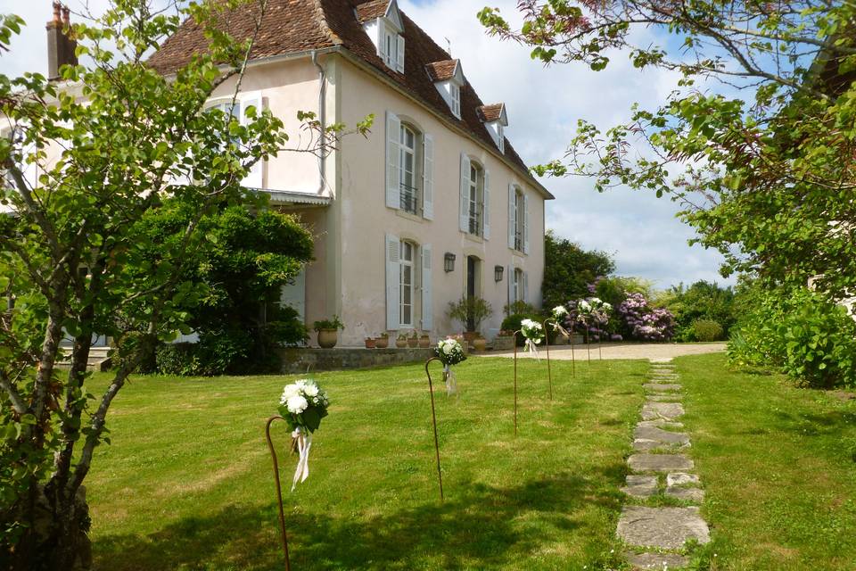 Bouquets à l'accueil