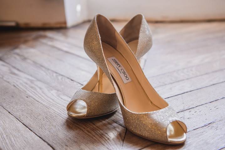 Chaussure d'une mariée