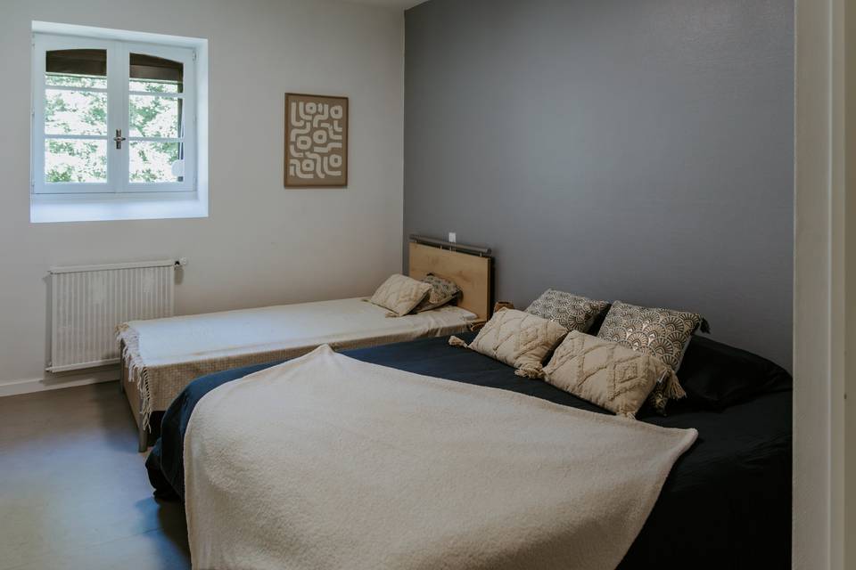 Une chambre de la Villa Meslay