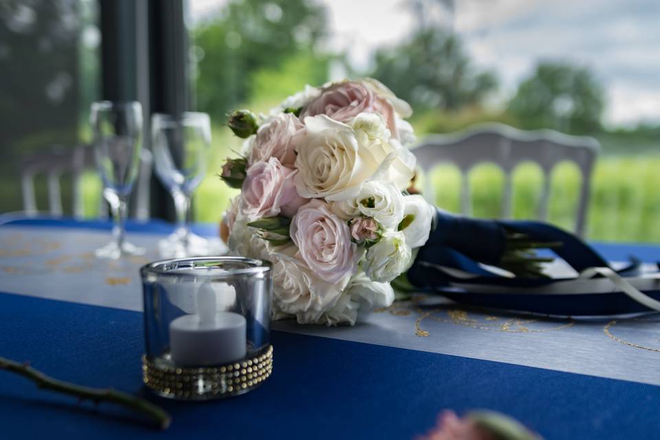 Bouquet de mariée-mariage doré